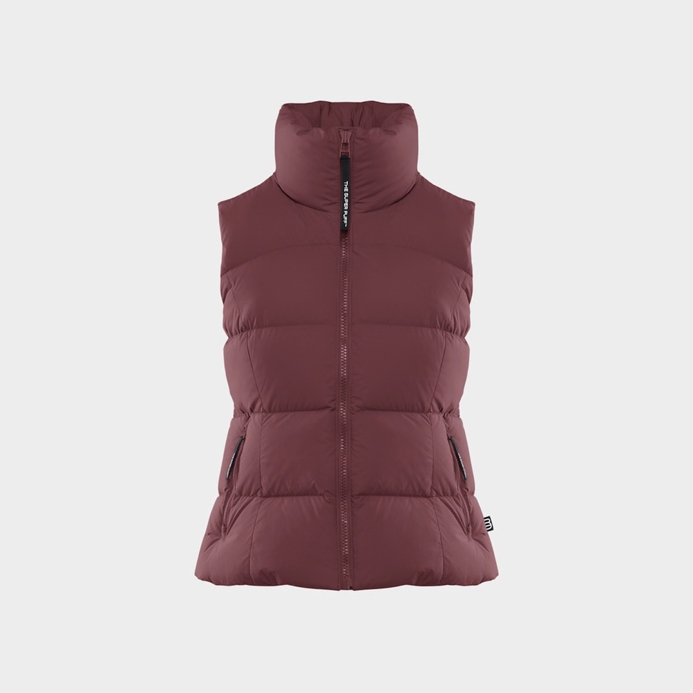 Aritzia Supersnug Puff™ Vest Spiced Burgundy Small